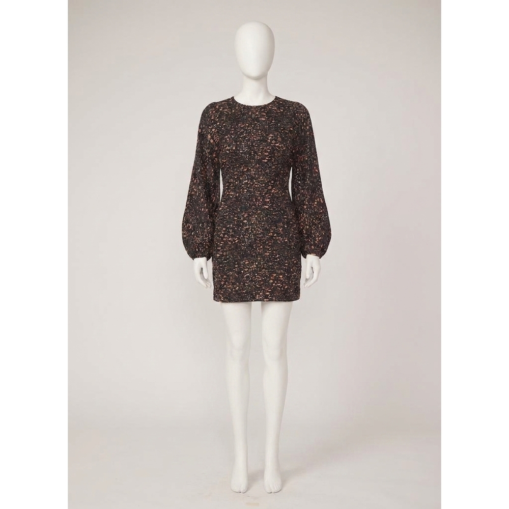 NEW GILNER FARRAR molly mini dress in ditsy geo